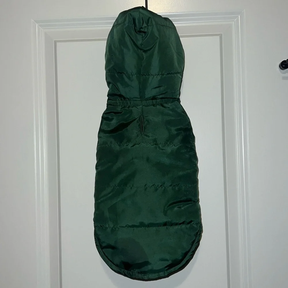 Target Classic Dog Puffer Vest Size Small Wondershop Dark Green Jacket like new